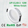 white dimmable led downlight 12w with CE Rohs SAA